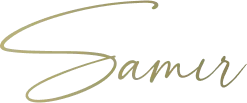 Dr. Samir's Signature in gold